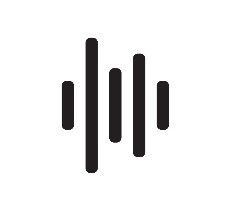 Image of columns representing sound waves.